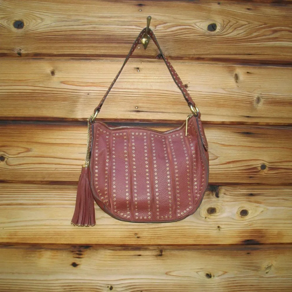 Michael Kors Brooklyn Grommet Hobo Shoulder Bag